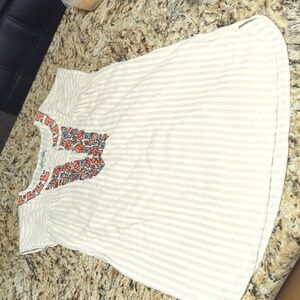 Made well tunic top xxs oversized with tribal detailing